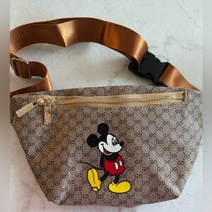 Brown Mickey Mouse Waist Bag